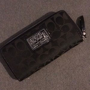 Coach Bags - Coach Black zip around wallet Coach Bags - Coach Black zip around wallet